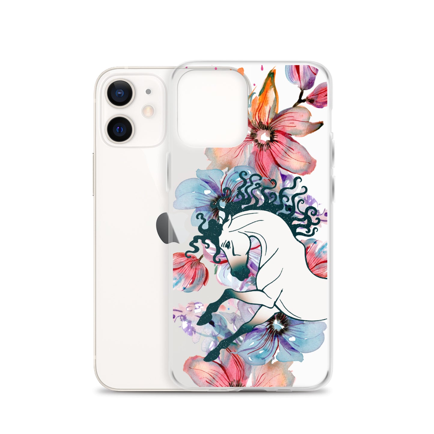 Equine Blossom Clear Case for iPhone®