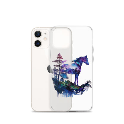 Indigo Mountain Horse Clear Case for iPhone®