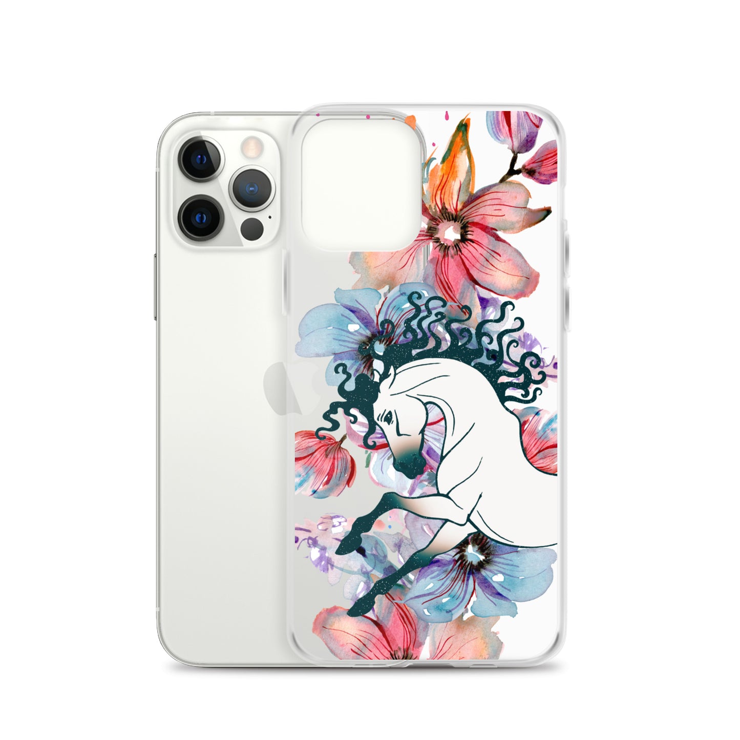 Equine Blossom Clear Case for iPhone®