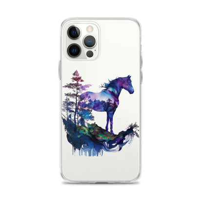 Indigo Mountain Horse Clear Case for iPhone®