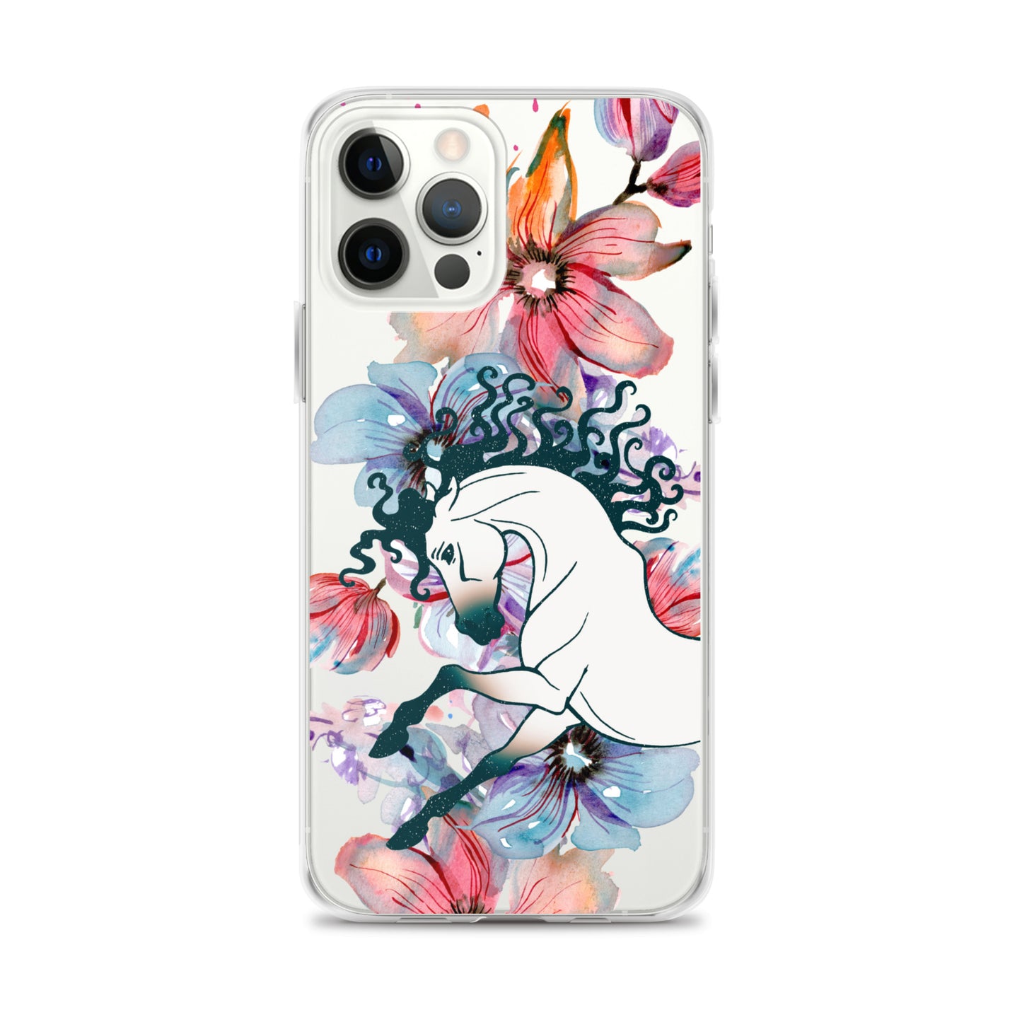 Equine Blossom Clear Case for iPhone®