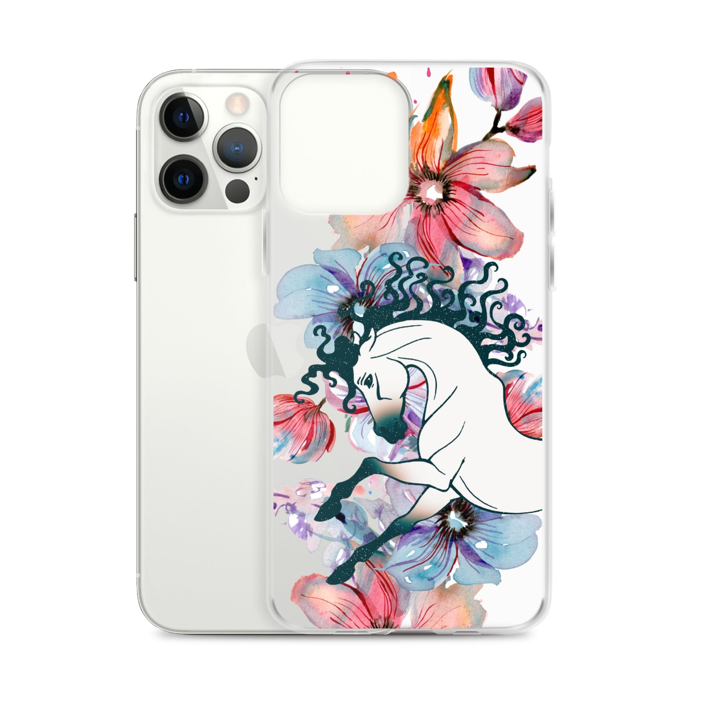 Equine Blossom Clear Case for iPhone®