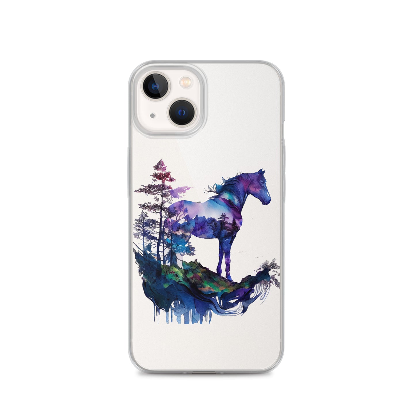 Indigo Mountain Horse Clear Case for iPhone®