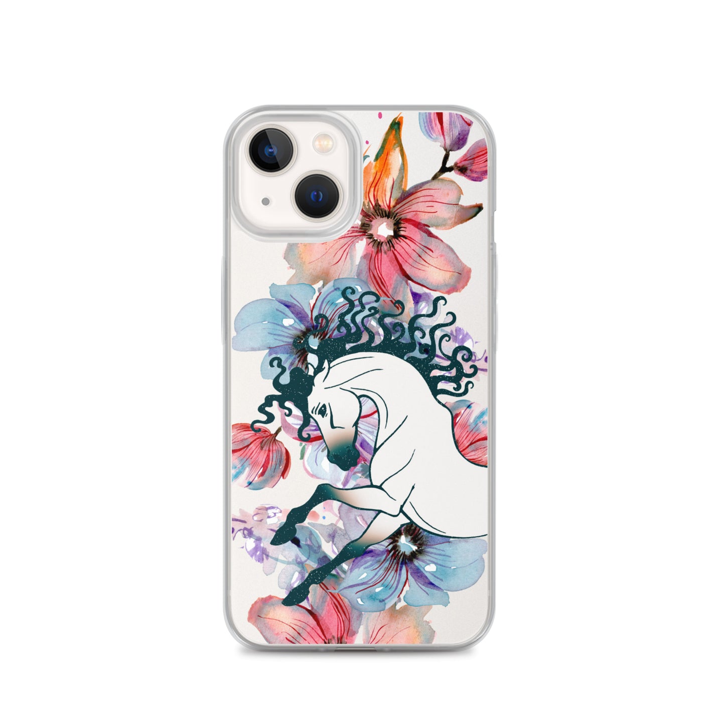 Equine Blossom Clear Case for iPhone®