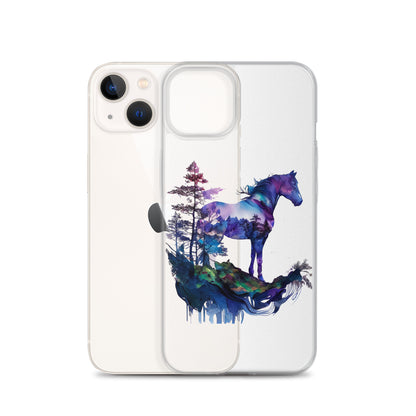 Indigo Mountain Horse Clear Case for iPhone®