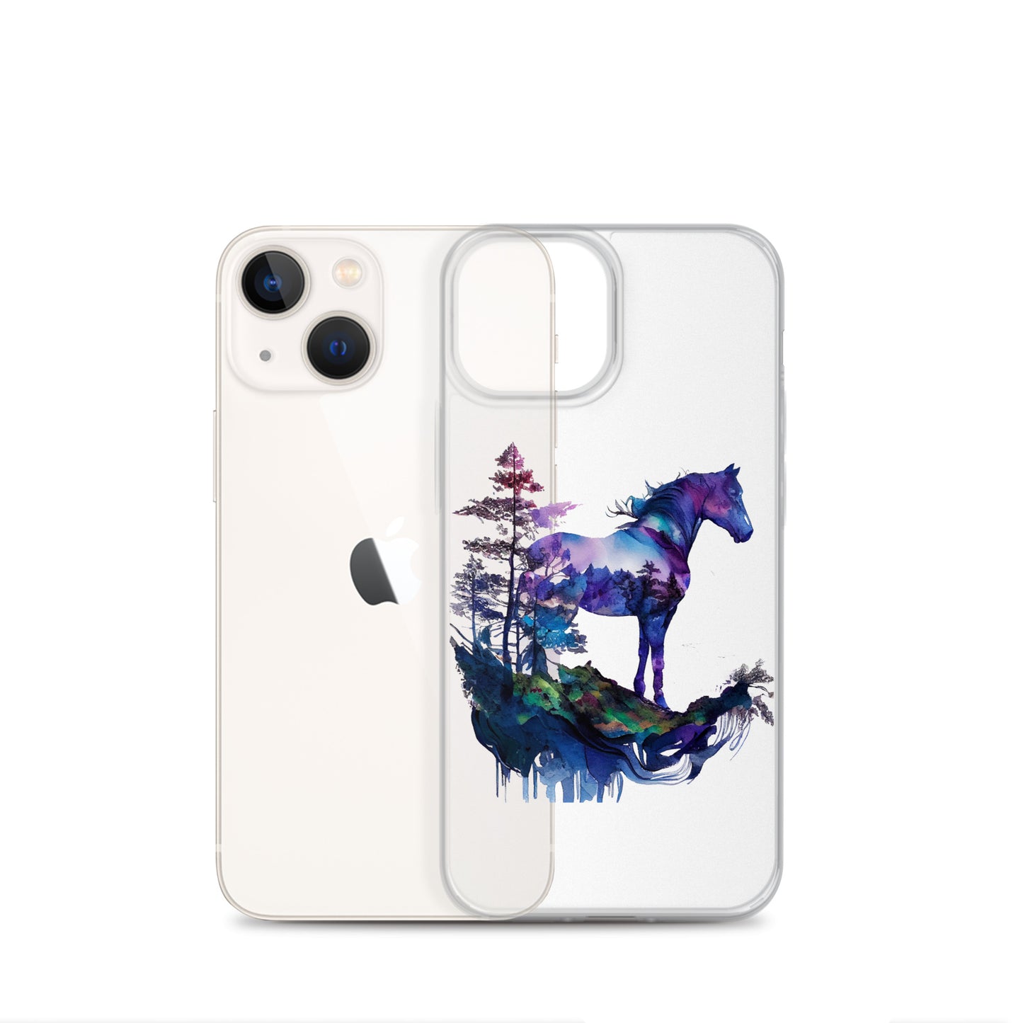 Indigo Mountain Horse Clear Case for iPhone®