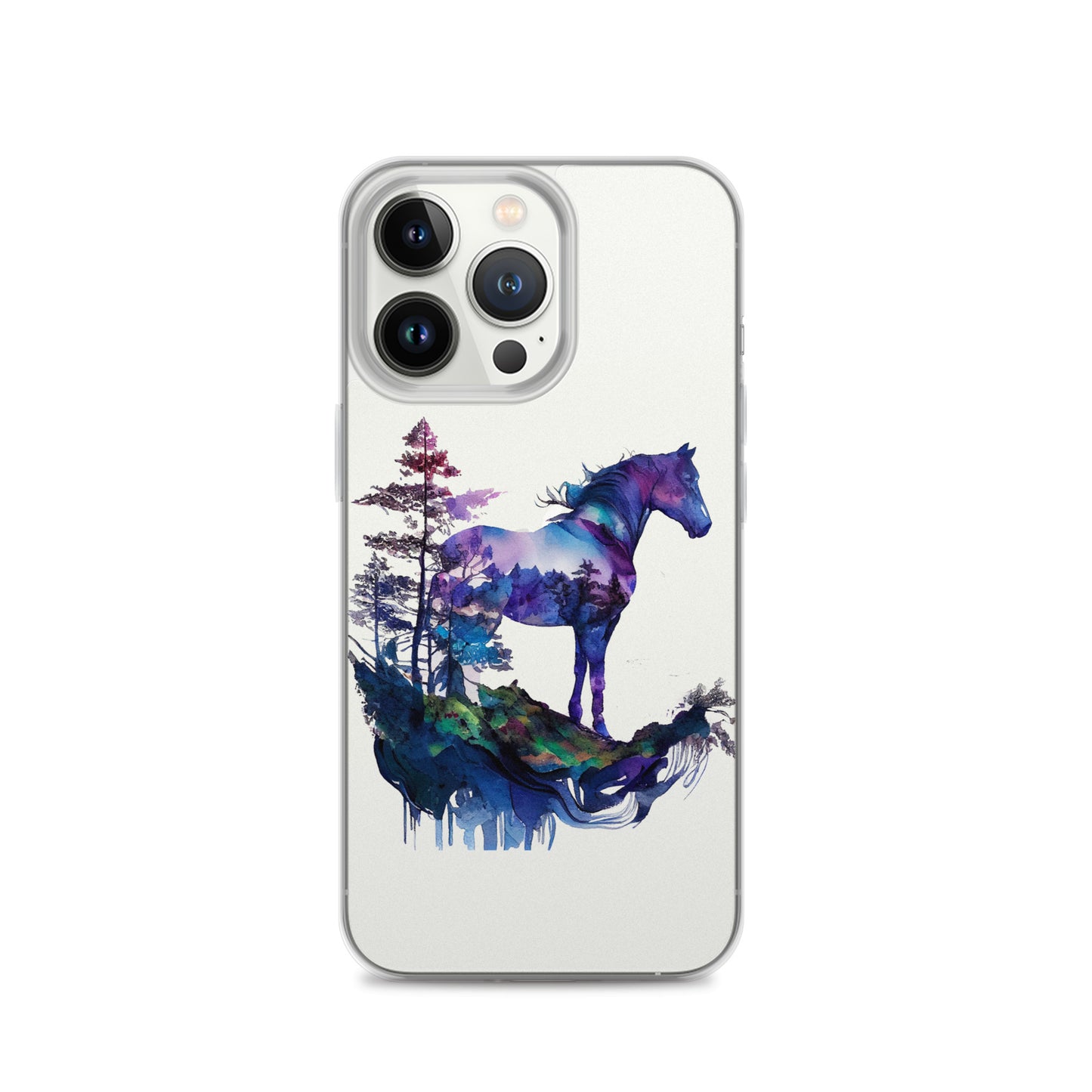 Indigo Mountain Horse Clear Case for iPhone®