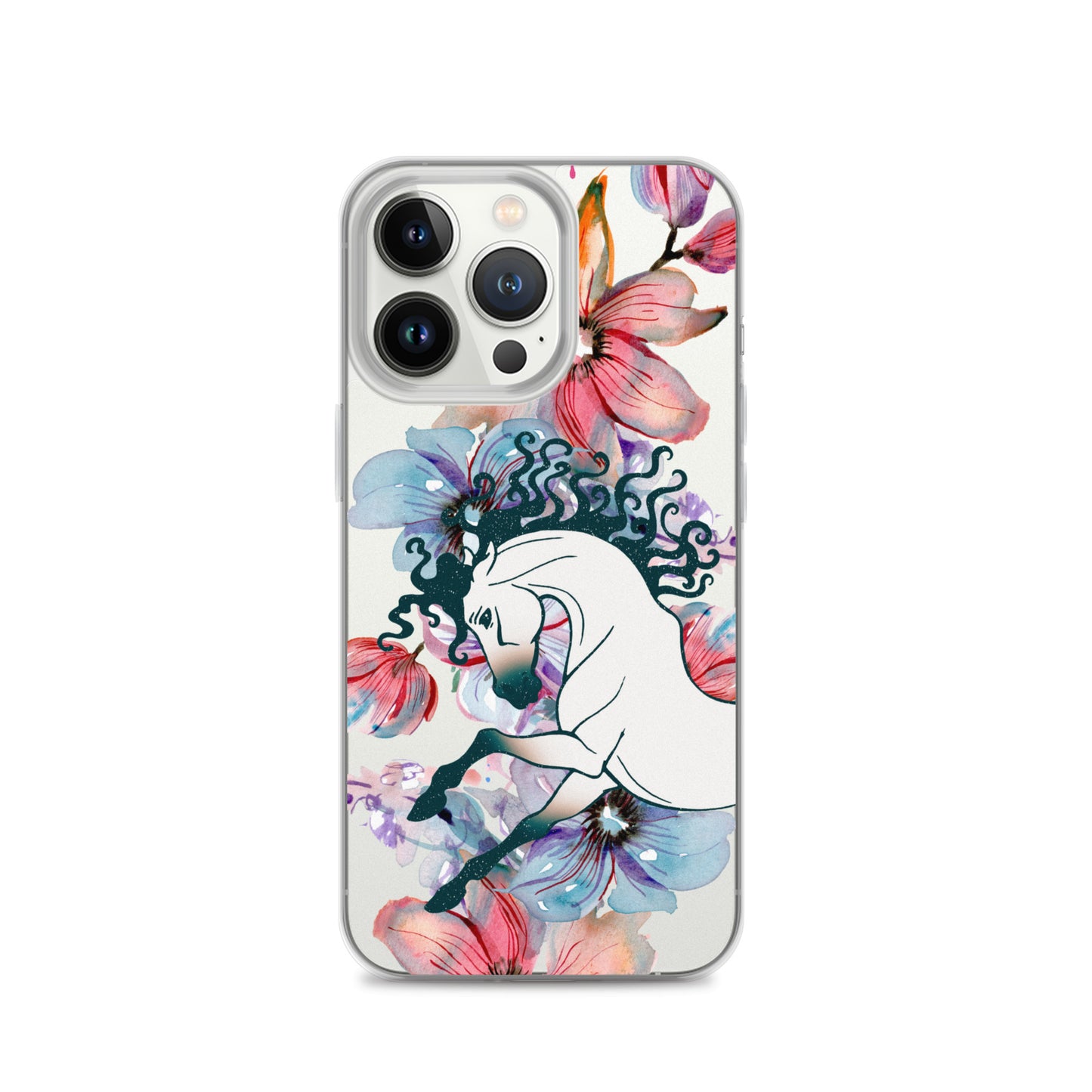 Equine Blossom Clear Case for iPhone®