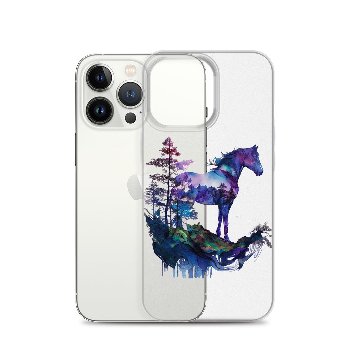 Indigo Mountain Horse Clear Case for iPhone®