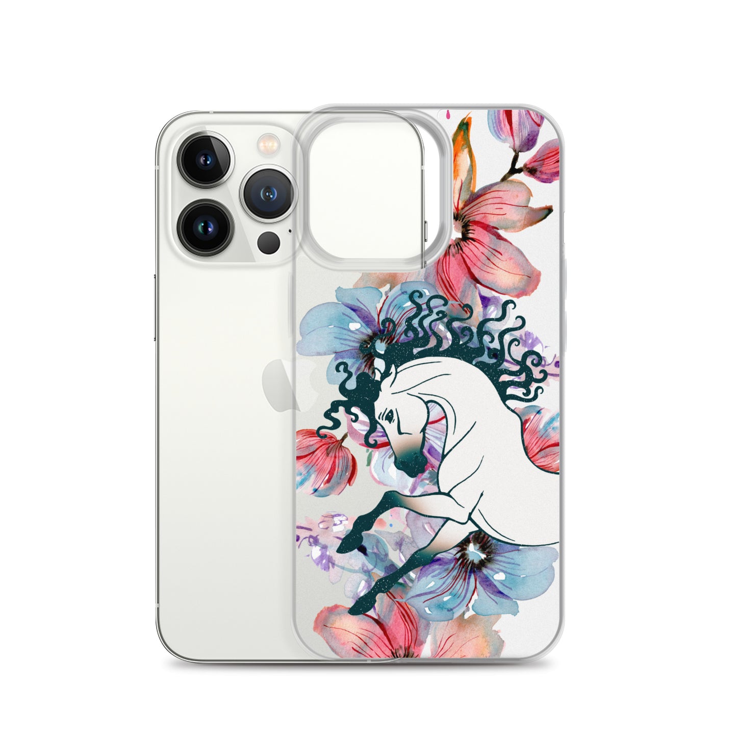 Equine Blossom Clear Case for iPhone®