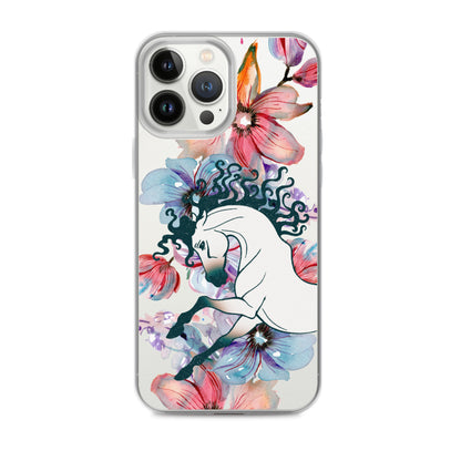 Equine Blossom Clear Case for iPhone®