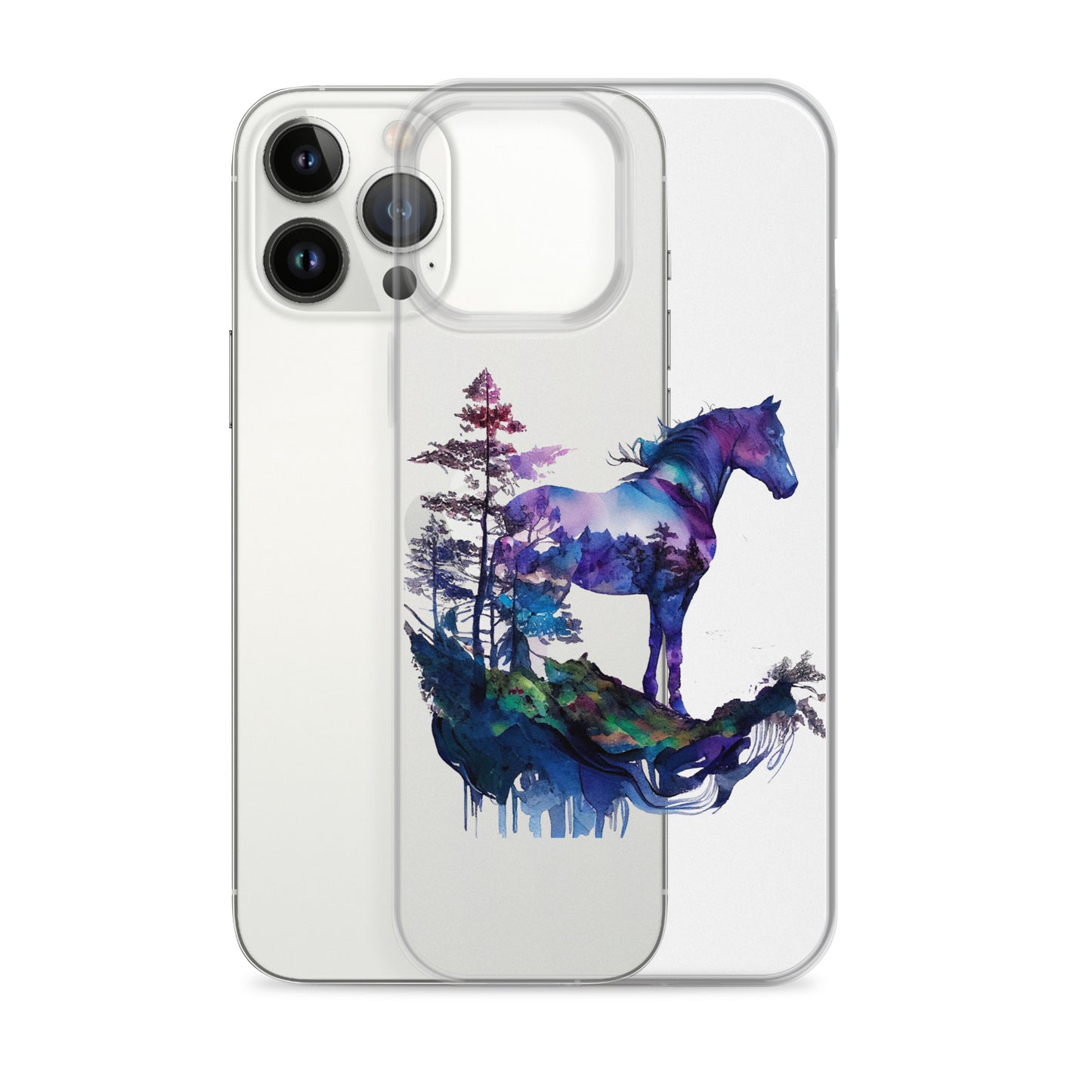 Indigo Mountain Horse Clear Case for iPhone®