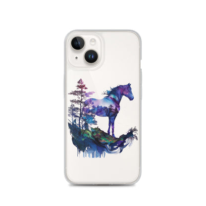 Indigo Mountain Horse Clear Case for iPhone®