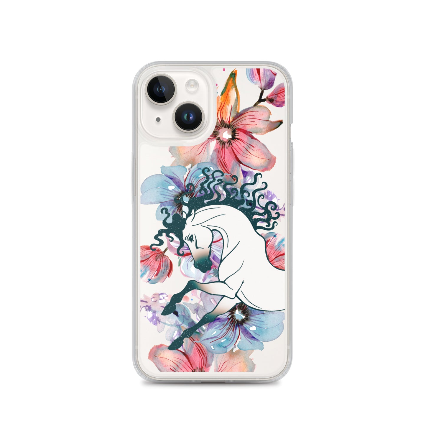 Equine Blossom Clear Case for iPhone®