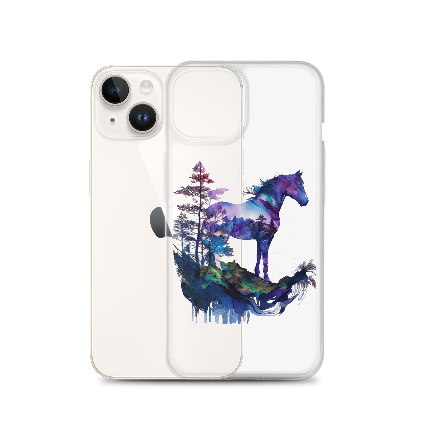 Indigo Mountain Horse Clear Case for iPhone®