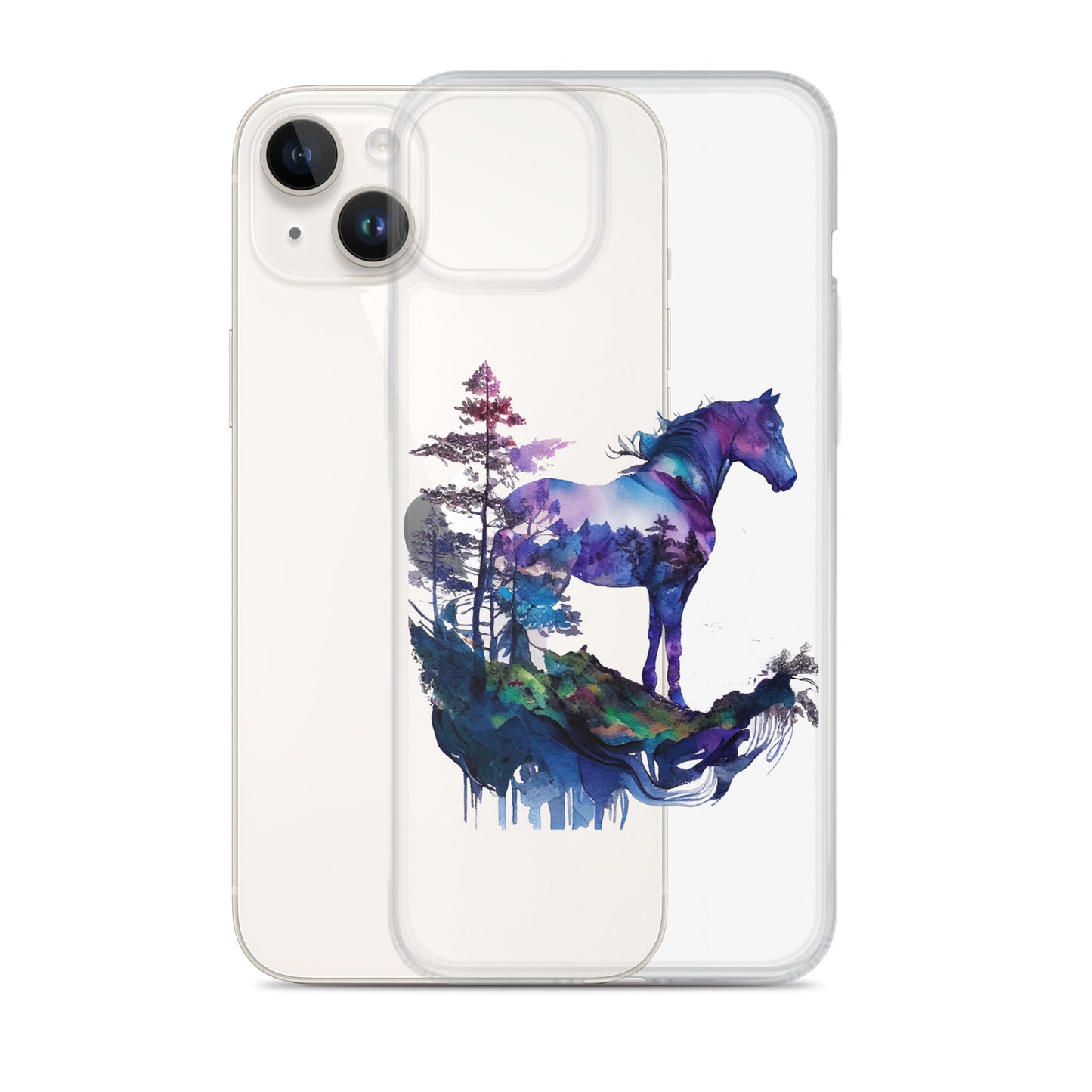 Indigo Mountain Horse Clear Case for iPhone®