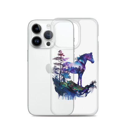 Indigo Mountain Horse Clear Case for iPhone®