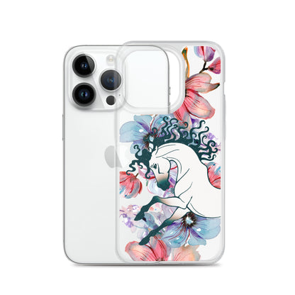 Equine Blossom Clear Case for iPhone®