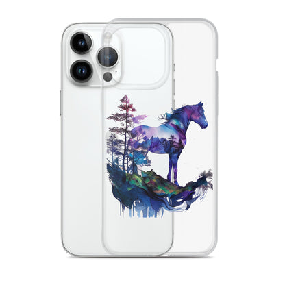 Indigo Mountain Horse Clear Case for iPhone®