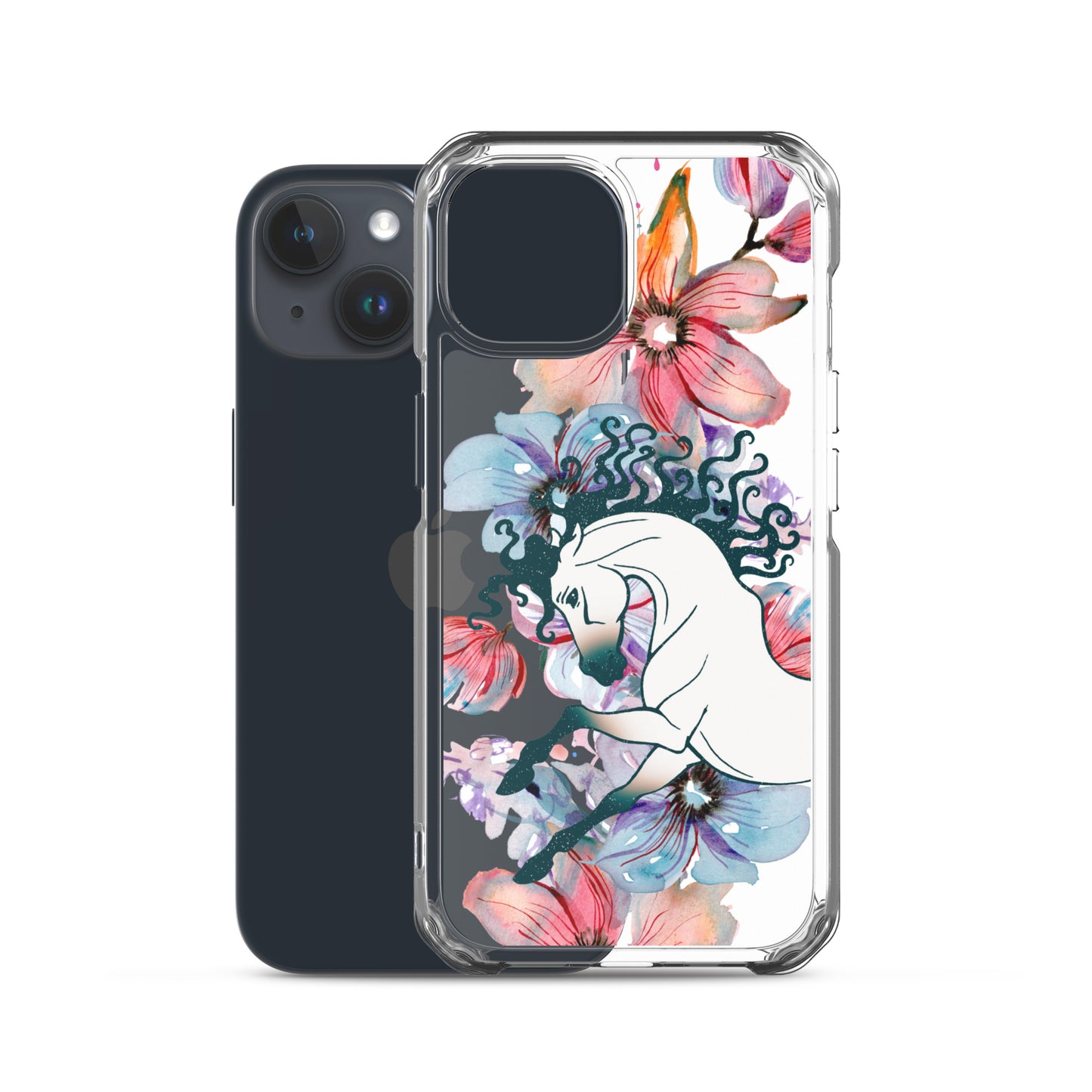 Equine Blossom Clear Case for iPhone®