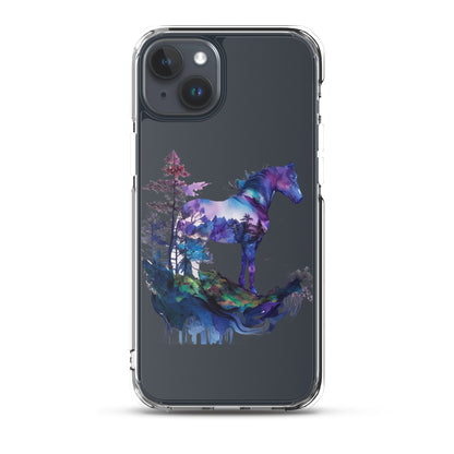 Indigo Mountain Horse Clear Case for iPhone®