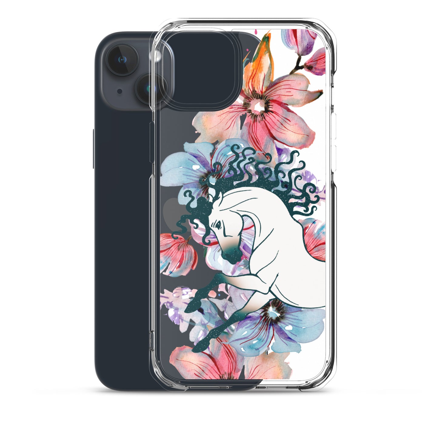 Equine Blossom Clear Case for iPhone®