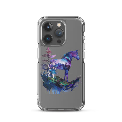 Indigo Mountain Horse Clear Case for iPhone®