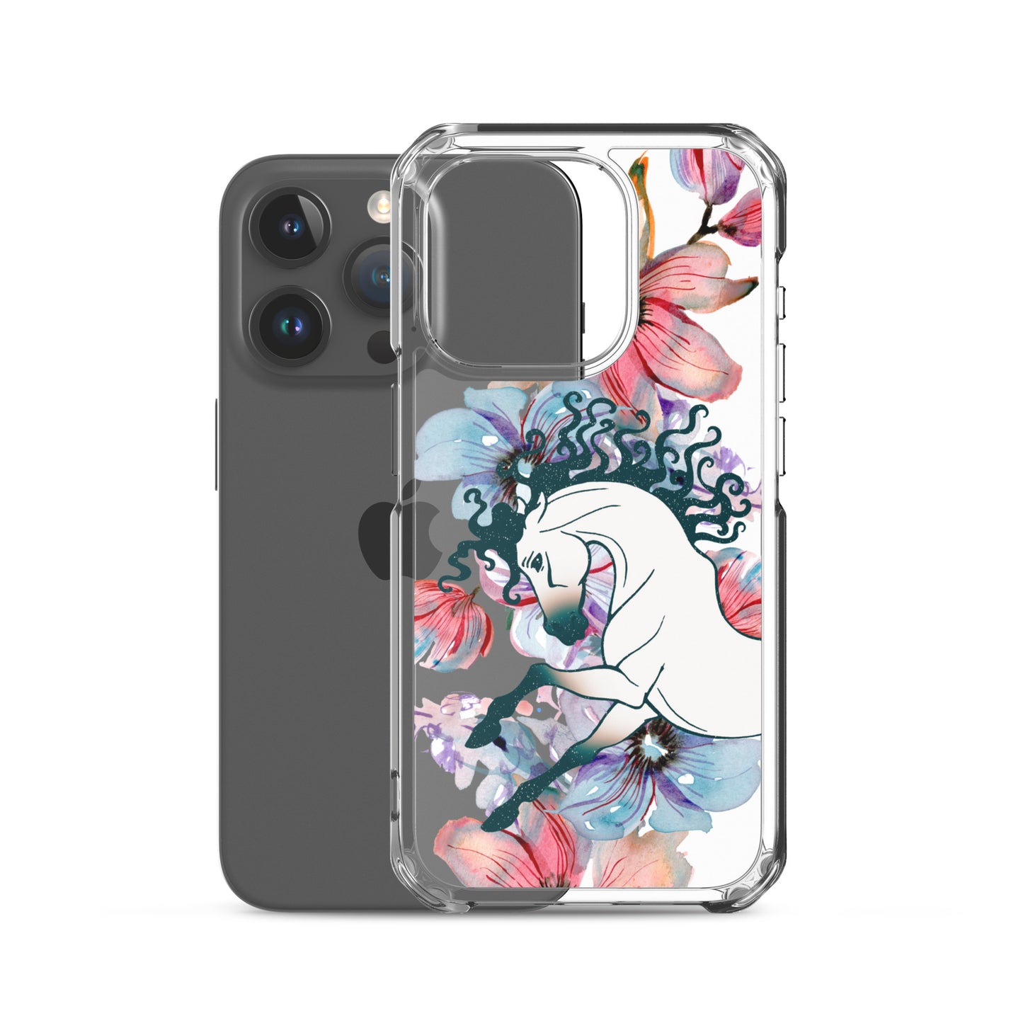 Equine Blossom Clear Case for iPhone®