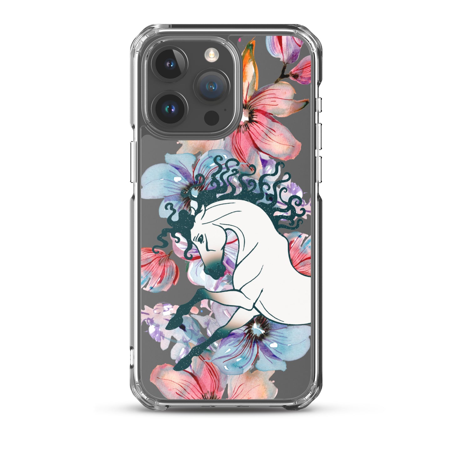 Equine Blossom Clear Case for iPhone®