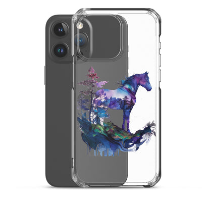 Indigo Mountain Horse Clear Case for iPhone®