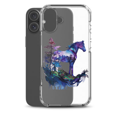 Indigo Mountain Horse Clear Case for iPhone®