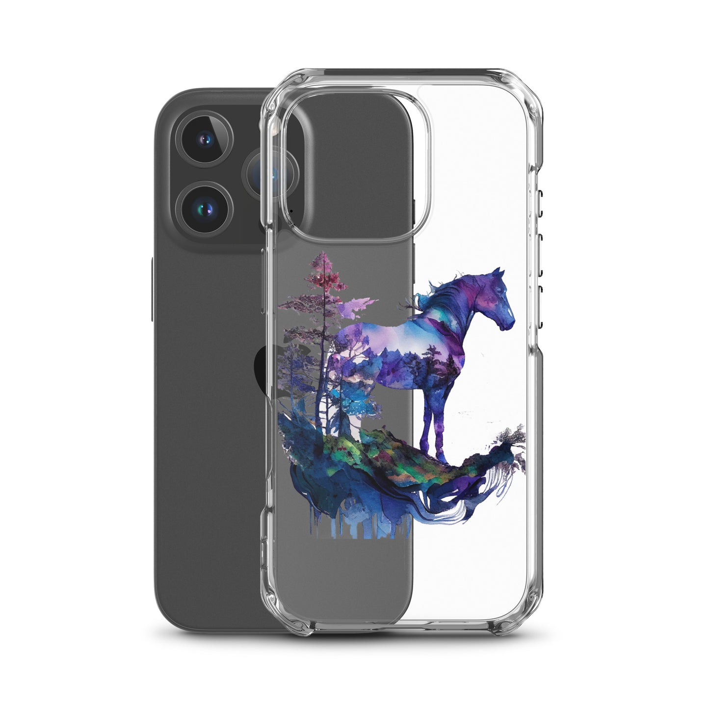 Indigo Mountain Horse Clear Case for iPhone®