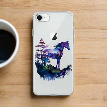 Indigo Mountain Horse Clear Case for iPhone®