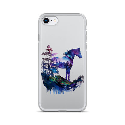 Indigo Mountain Horse Clear Case for iPhone®