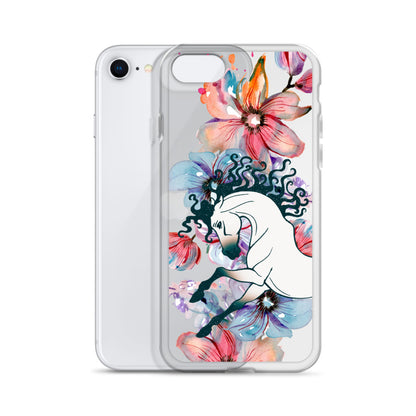 Equine Blossom Clear Case for iPhone®