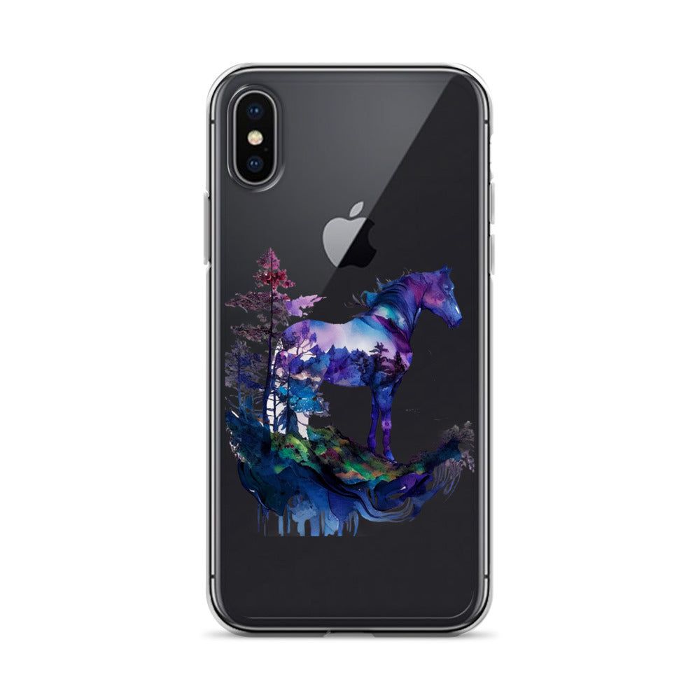 Indigo Mountain Horse Clear Case for iPhone®