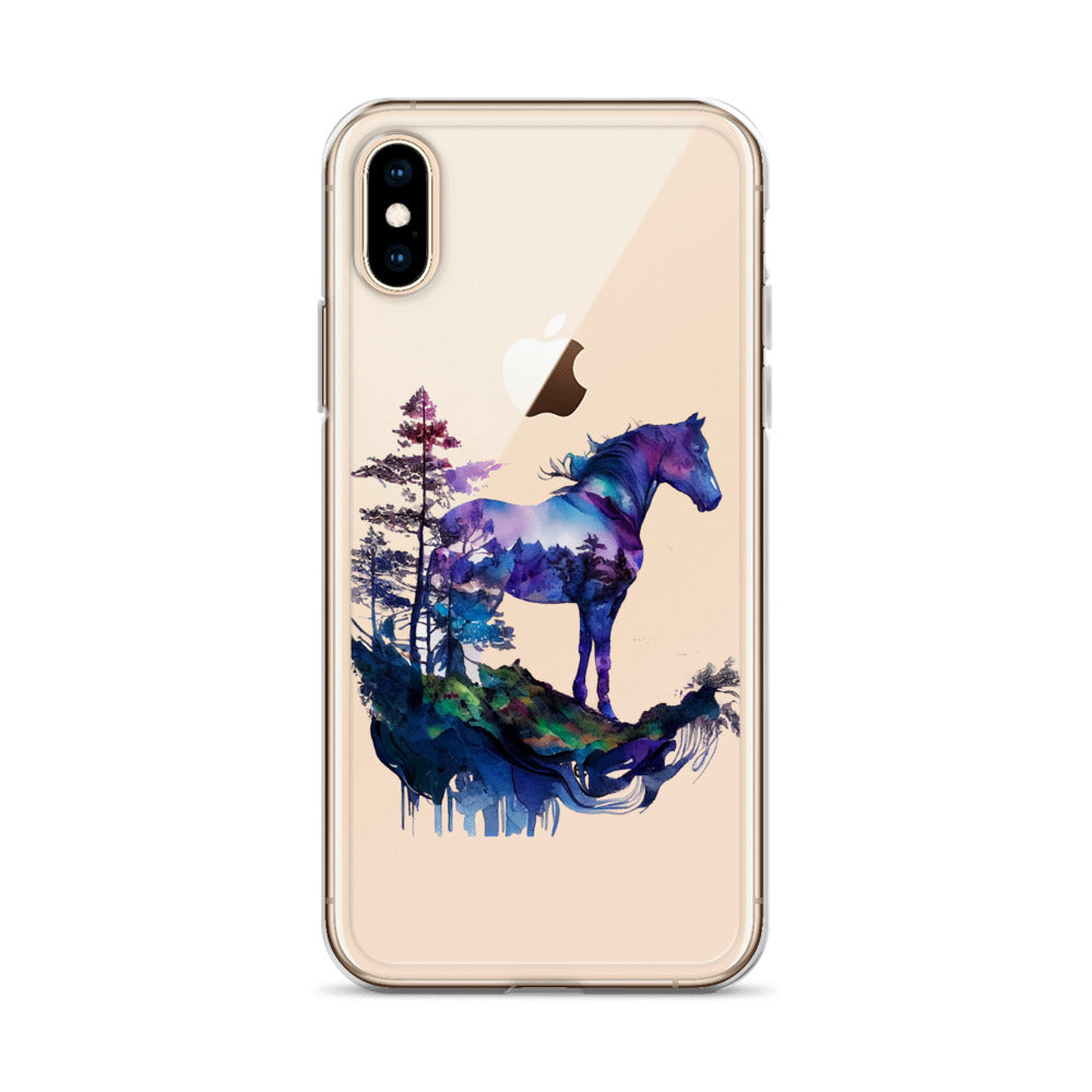 Indigo Mountain Horse Clear Case for iPhone®