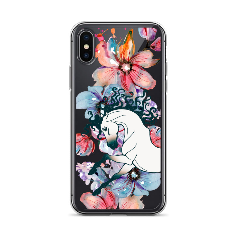 Equine Blossom Clear Case for iPhone®