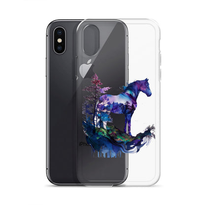 Indigo Mountain Horse Clear Case for iPhone®