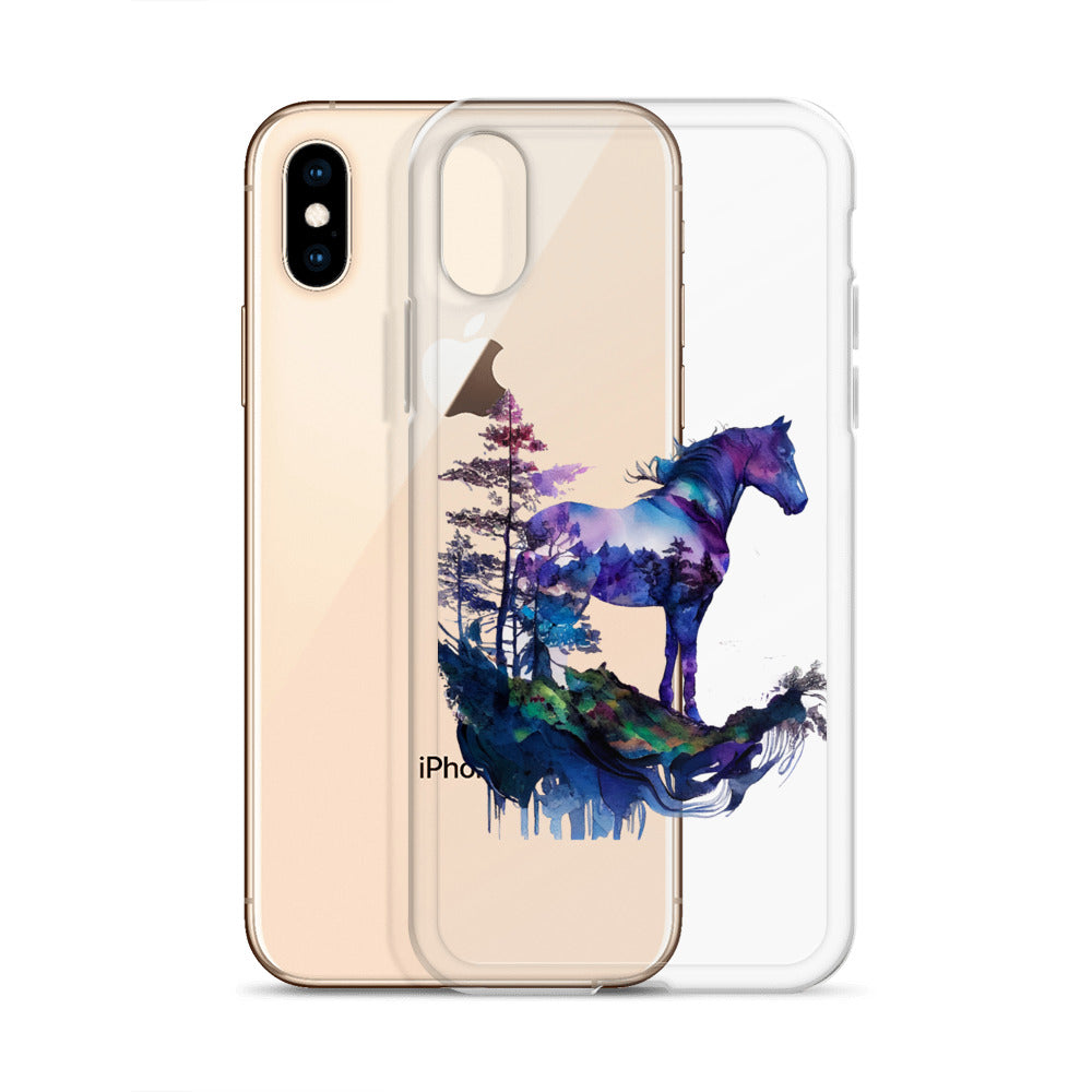 Indigo Mountain Horse Clear Case for iPhone®