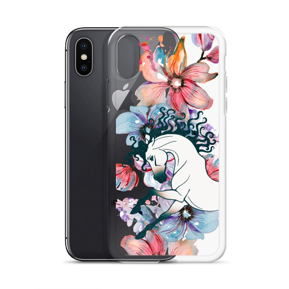 Equine Blossom Clear Case for iPhone®