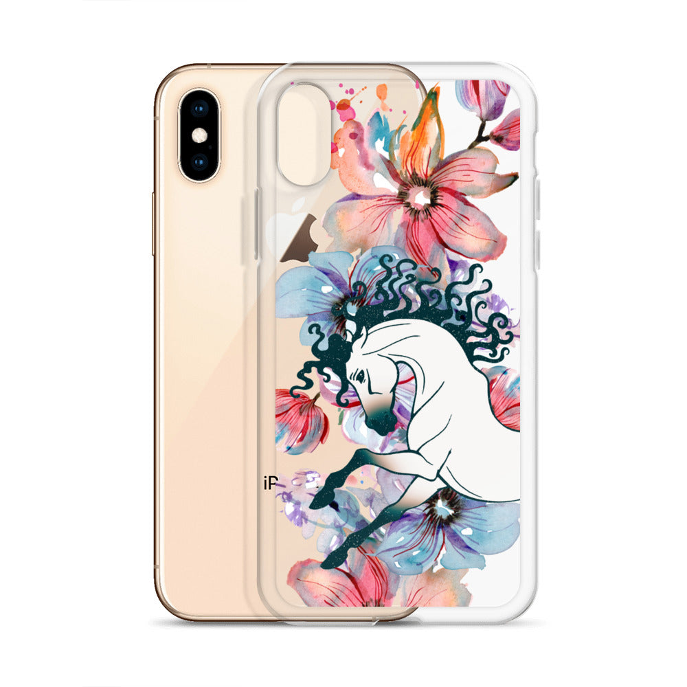 Equine Blossom Clear Case for iPhone®