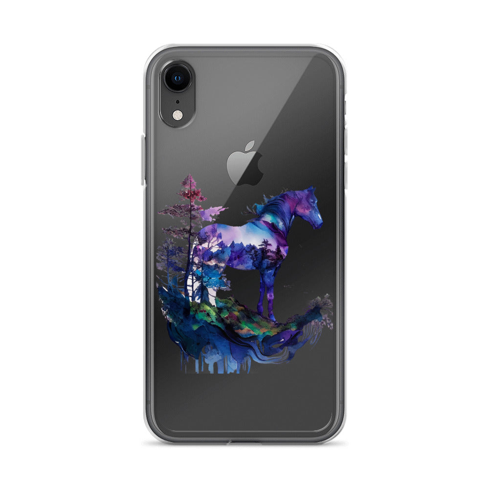 Indigo Mountain Horse Clear Case for iPhone®