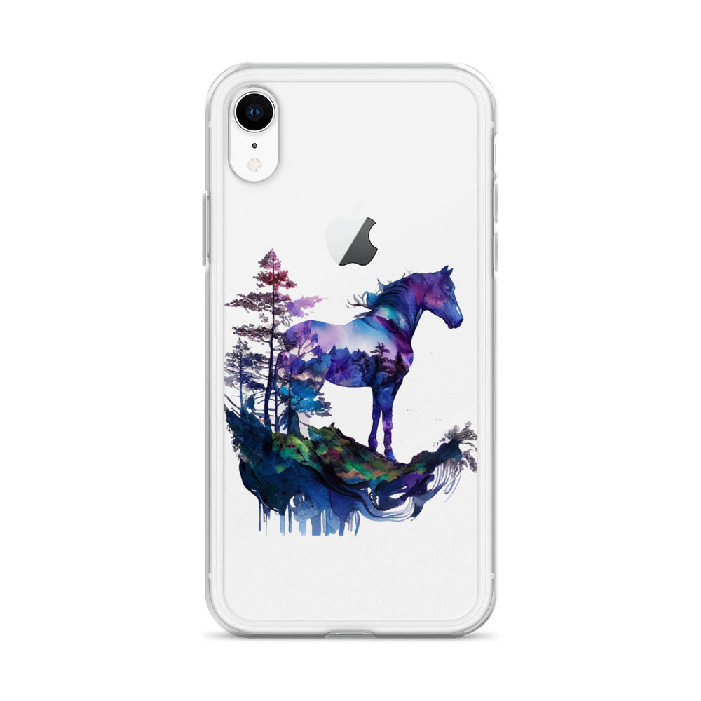 Indigo Mountain Horse Clear Case for iPhone®