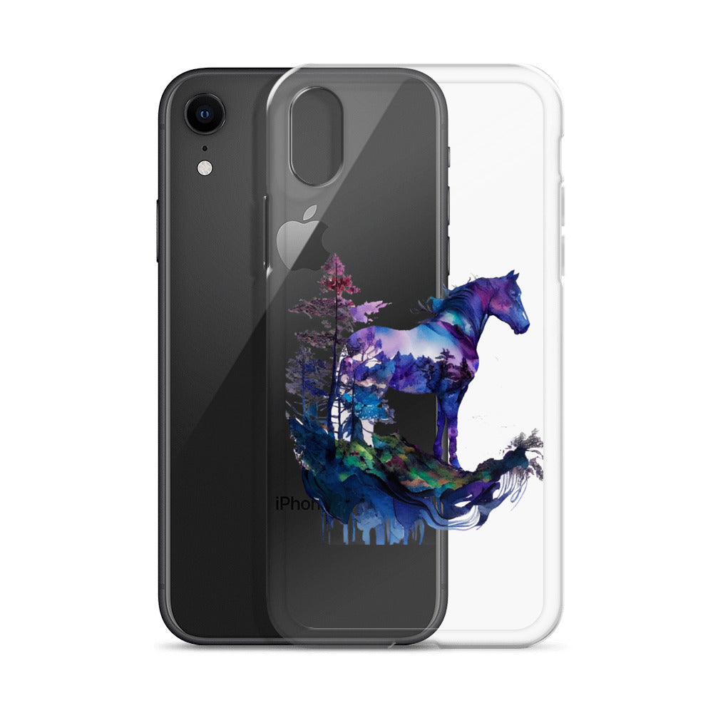 Indigo Mountain Horse Clear Case for iPhone®