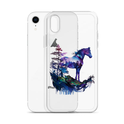 Indigo Mountain Horse Clear Case for iPhone®