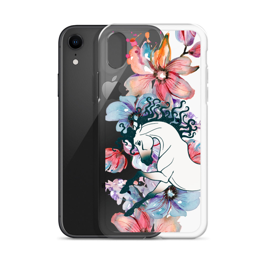 Equine Blossom Clear Case for iPhone®