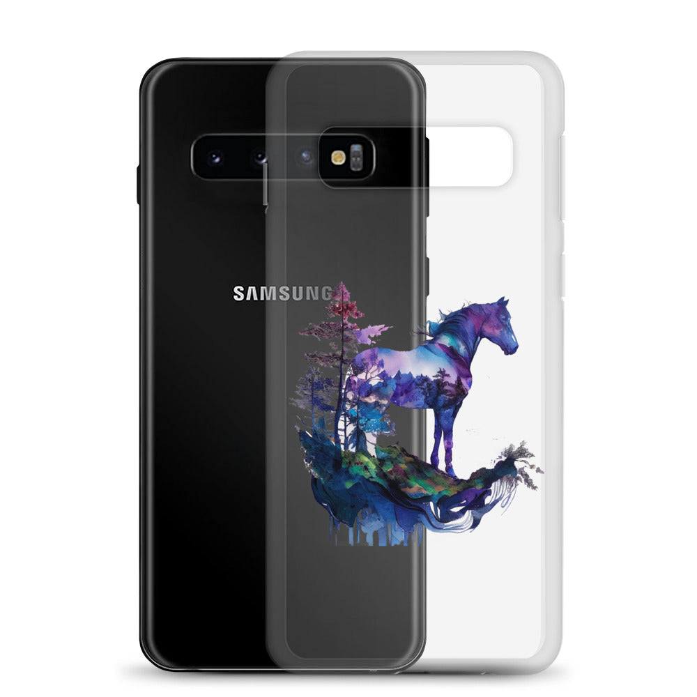 Indigo Mountain Horse Clear Case for Samsung®