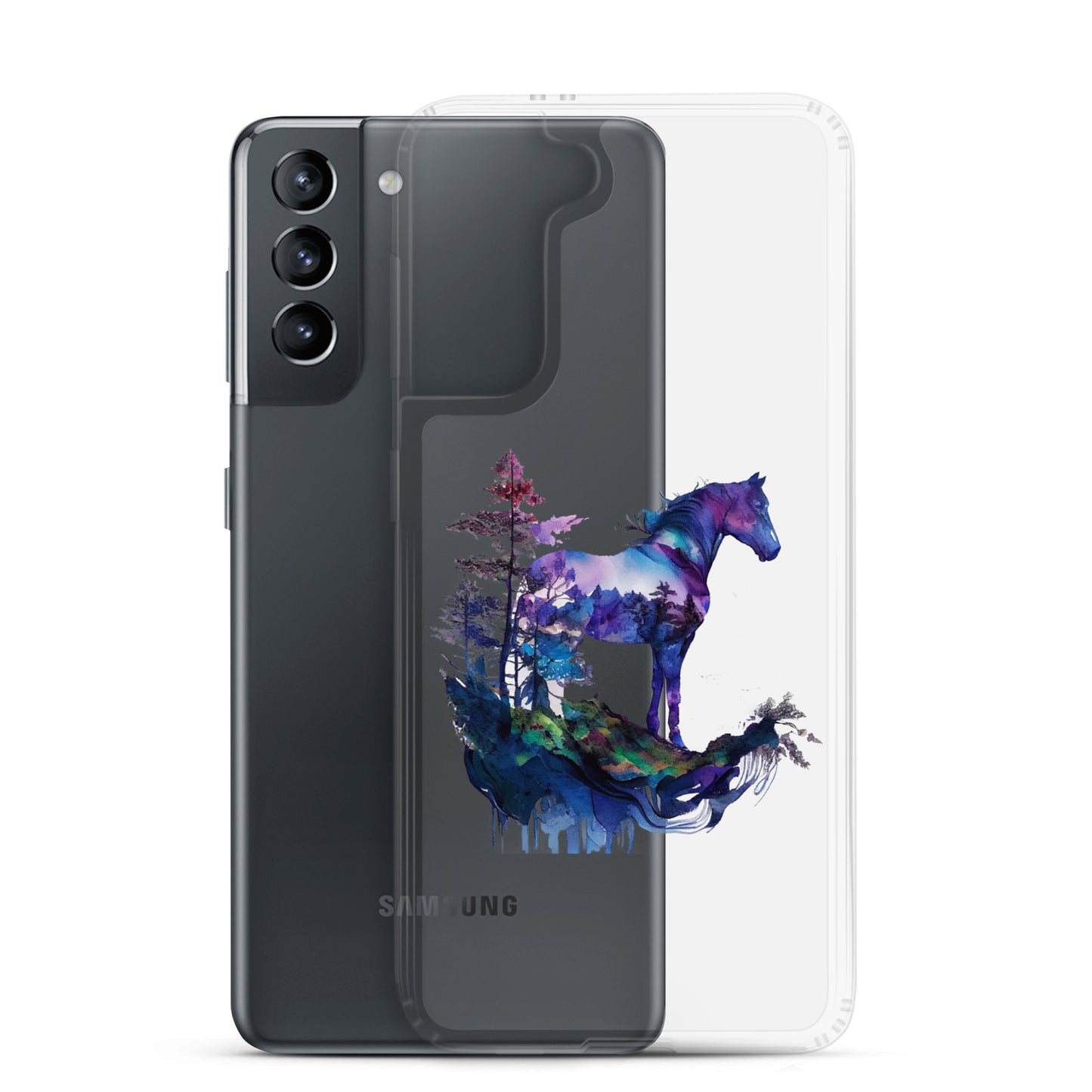 Indigo Mountain Horse Clear Case for Samsung®