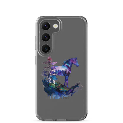 Indigo Mountain Horse Clear Case for Samsung®